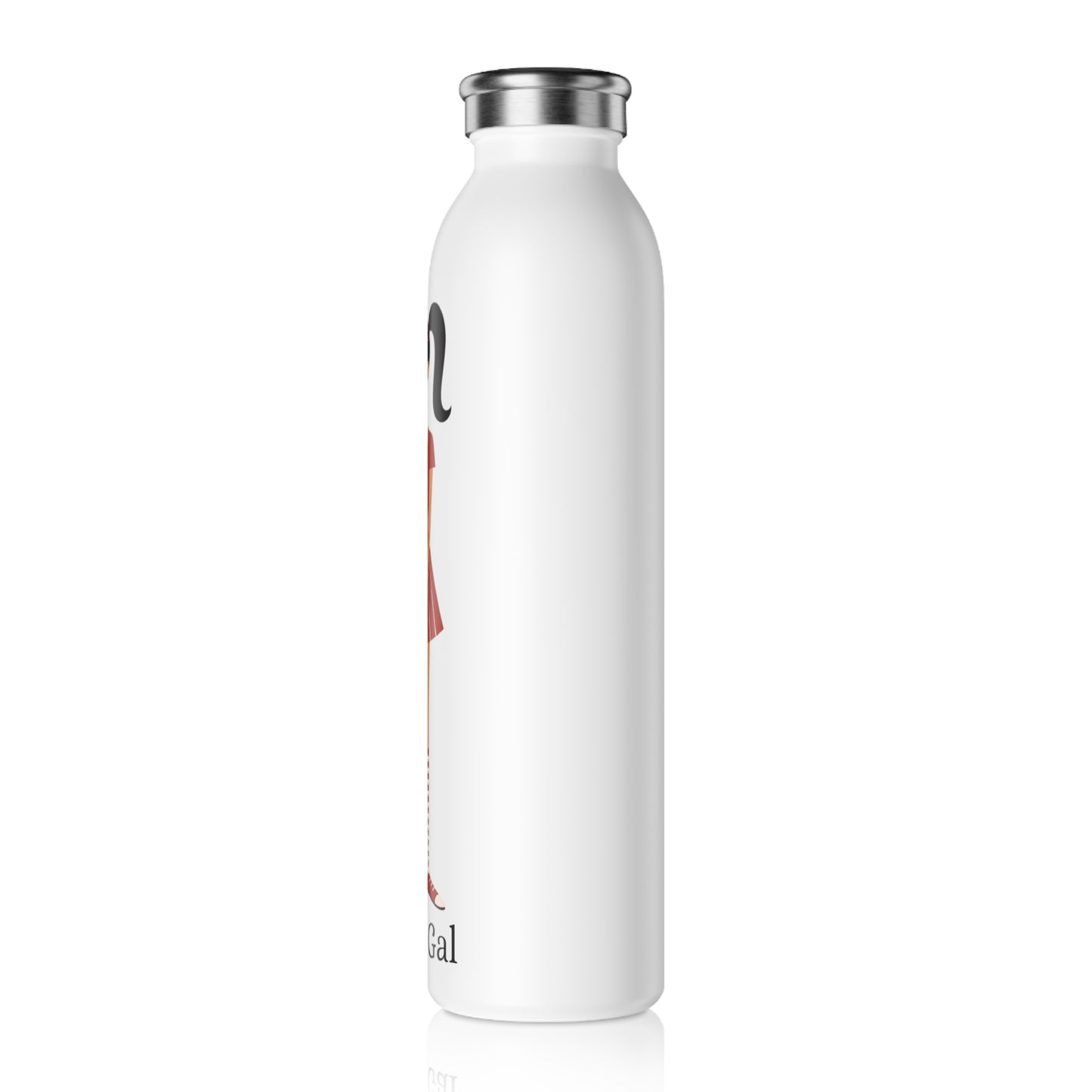 Golf Gal Slim Water Bottle Ruby