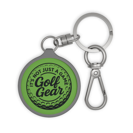 Green Grey Golf Gear Keyring Tag