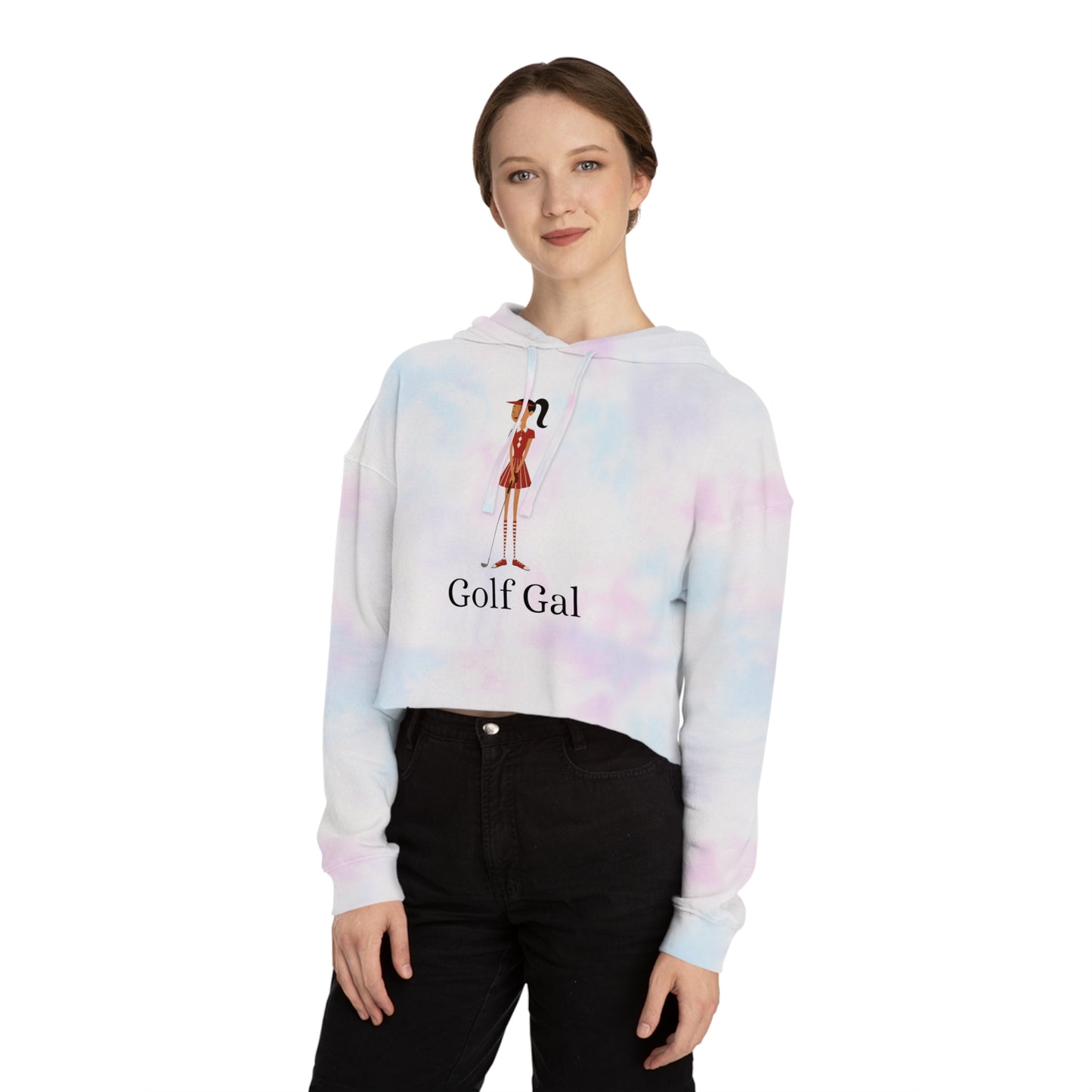Golf Gal Women's Cropped Sweatshirt Ruby