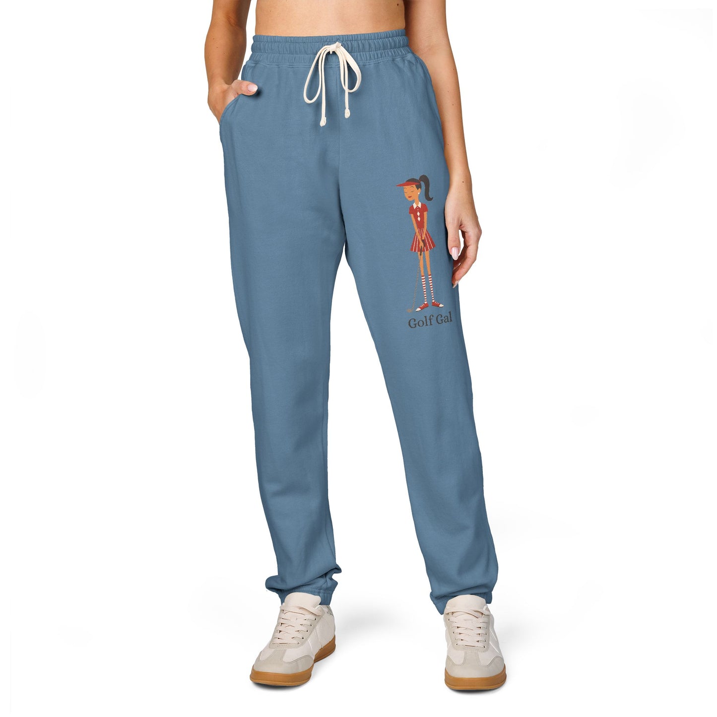 Golf Gal Garment-Dyed Fleece Sweatpants Ruby