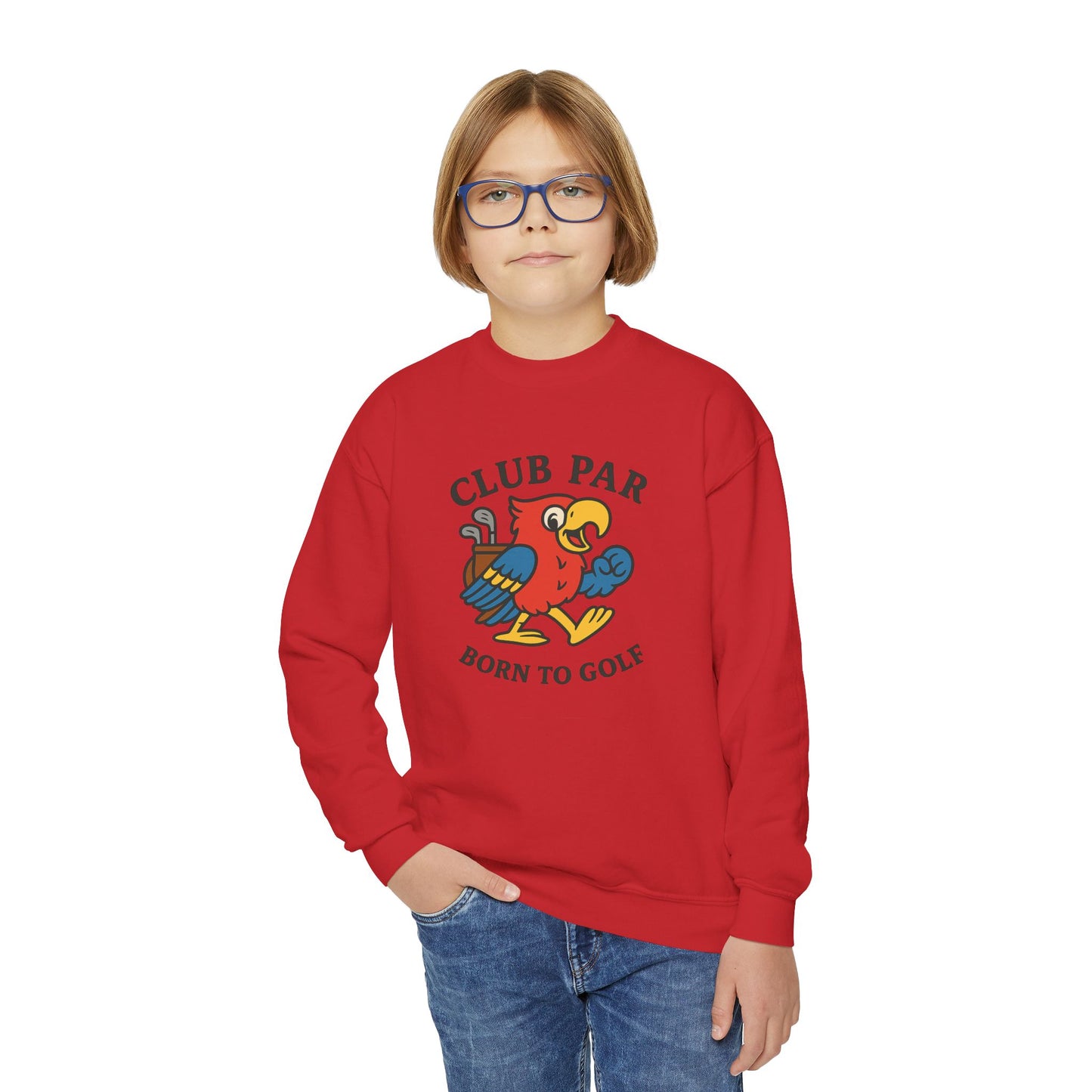 Club Par Born to Golf Youth Crewneck Sweatshirt