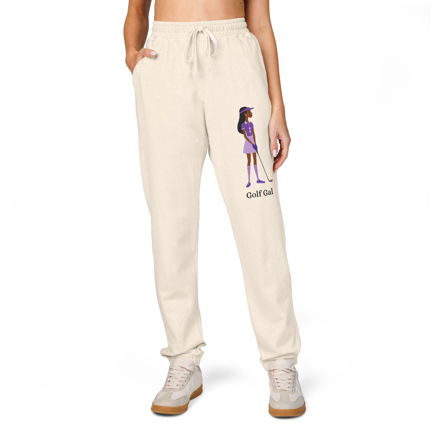 Golf Gal Garment-Dyed Fleece Sweatpants Violet
