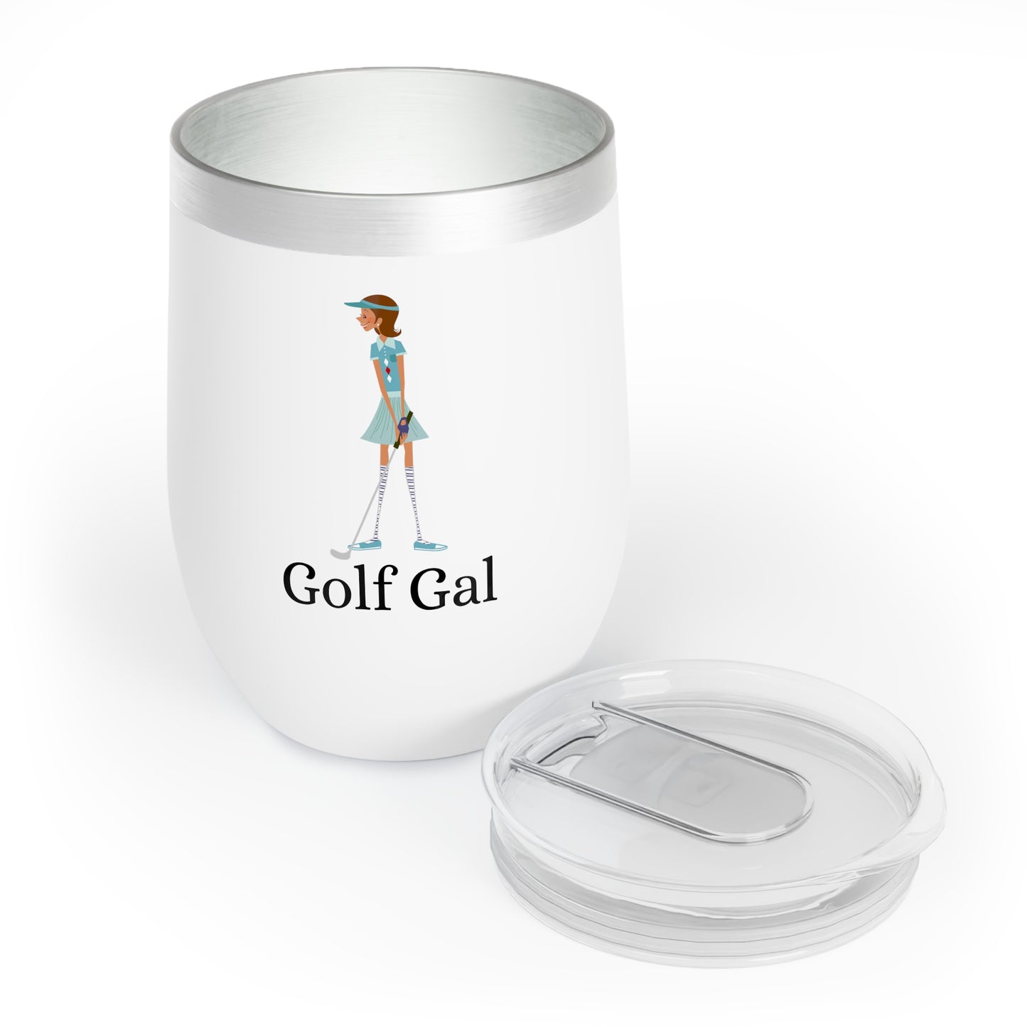 Golf Gal Wine Tumbler Lily