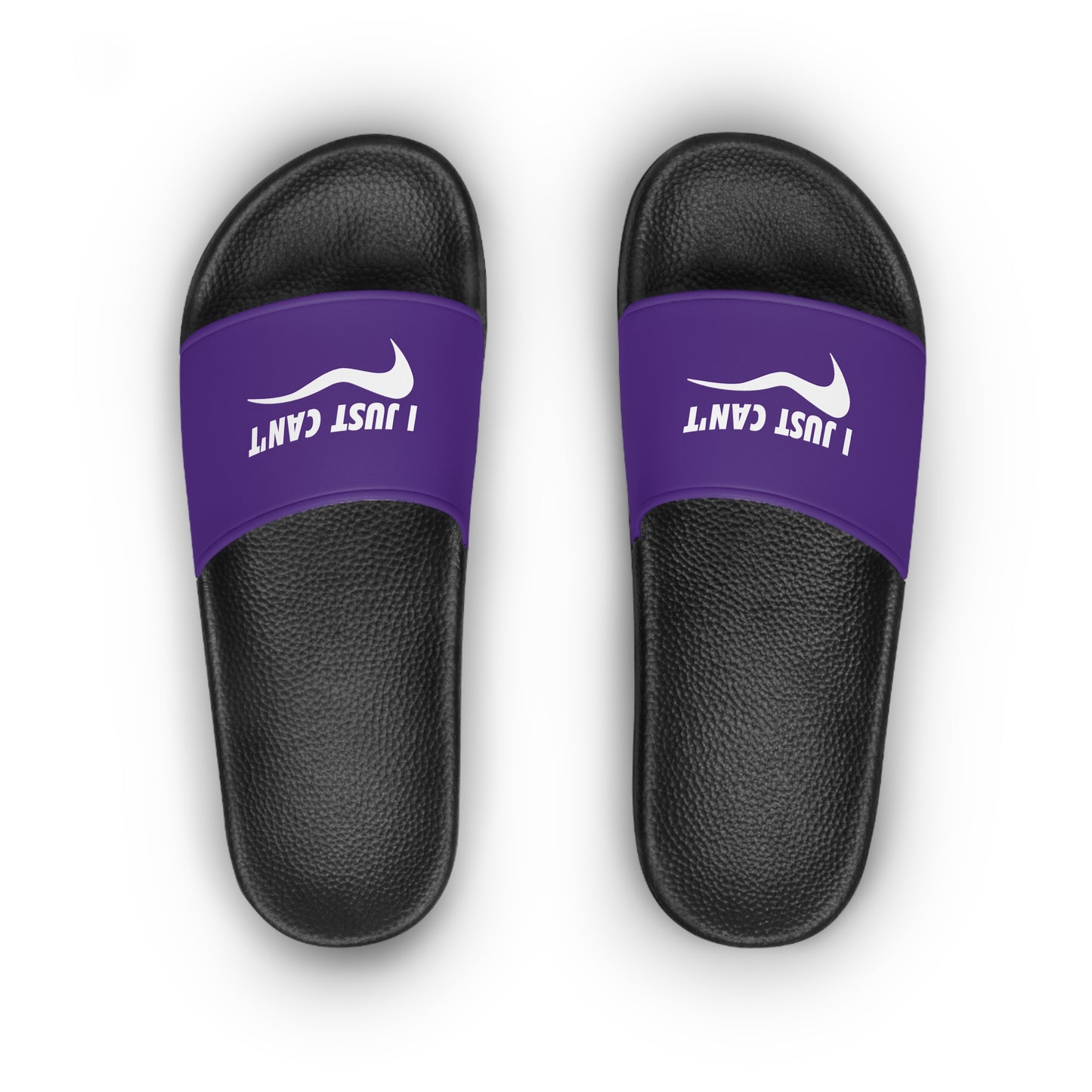 Purple I Just Can't  Women's Slide Sandals