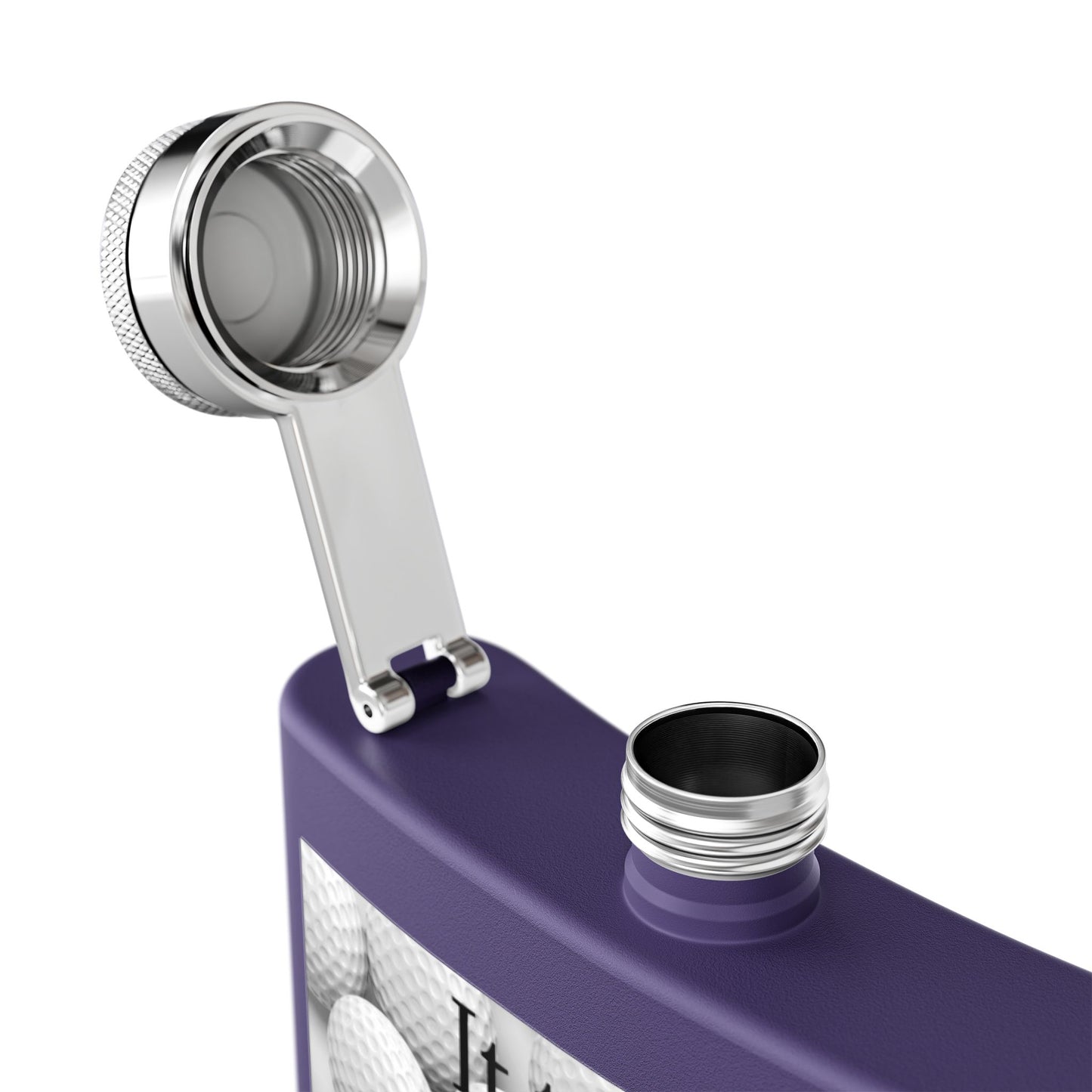 A Lot of Balls Sleek Stainless Steel Flask