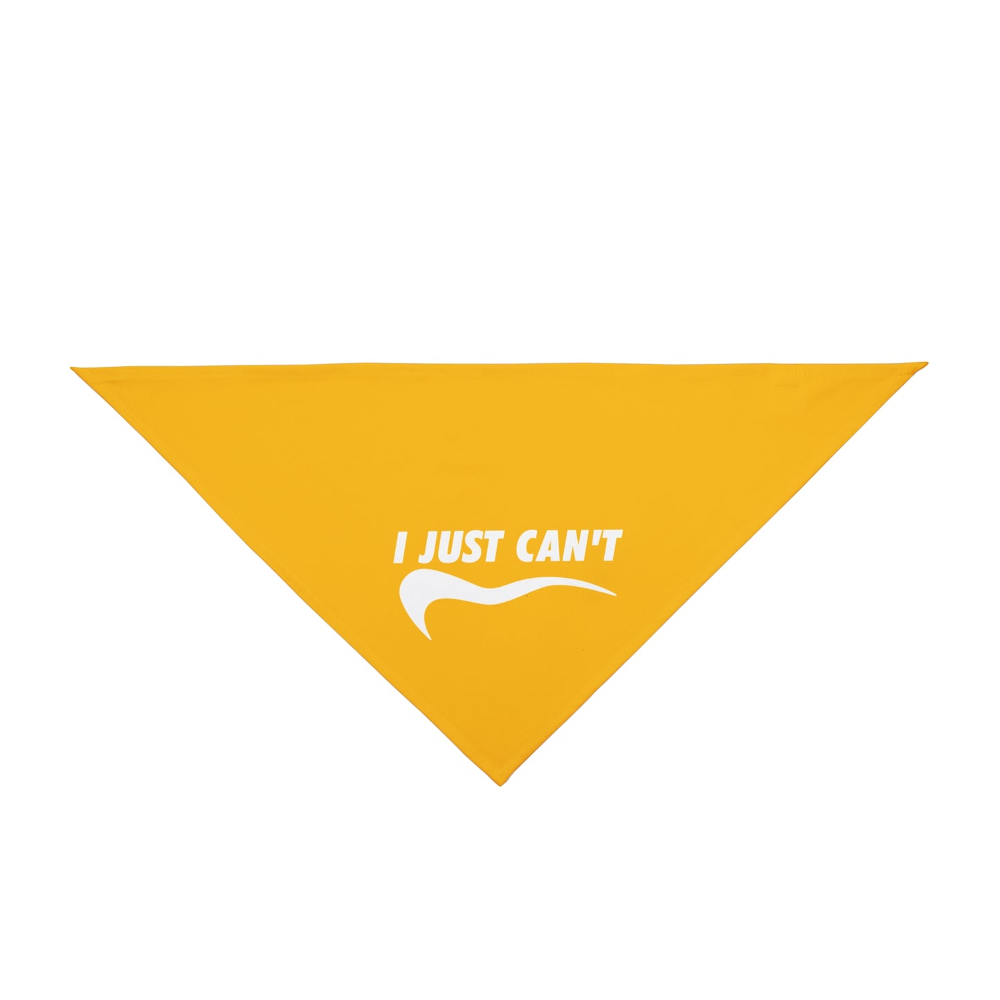 Yellow I just can't Pet Bandana