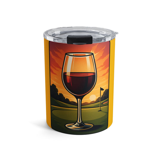 Sunset Wine and Golf Whiskey/Wine Tumbler