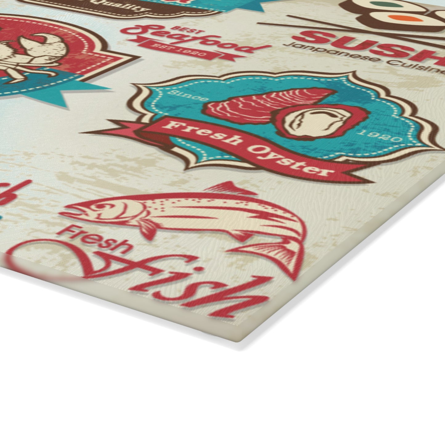 seafood and sushi  Cutting Board