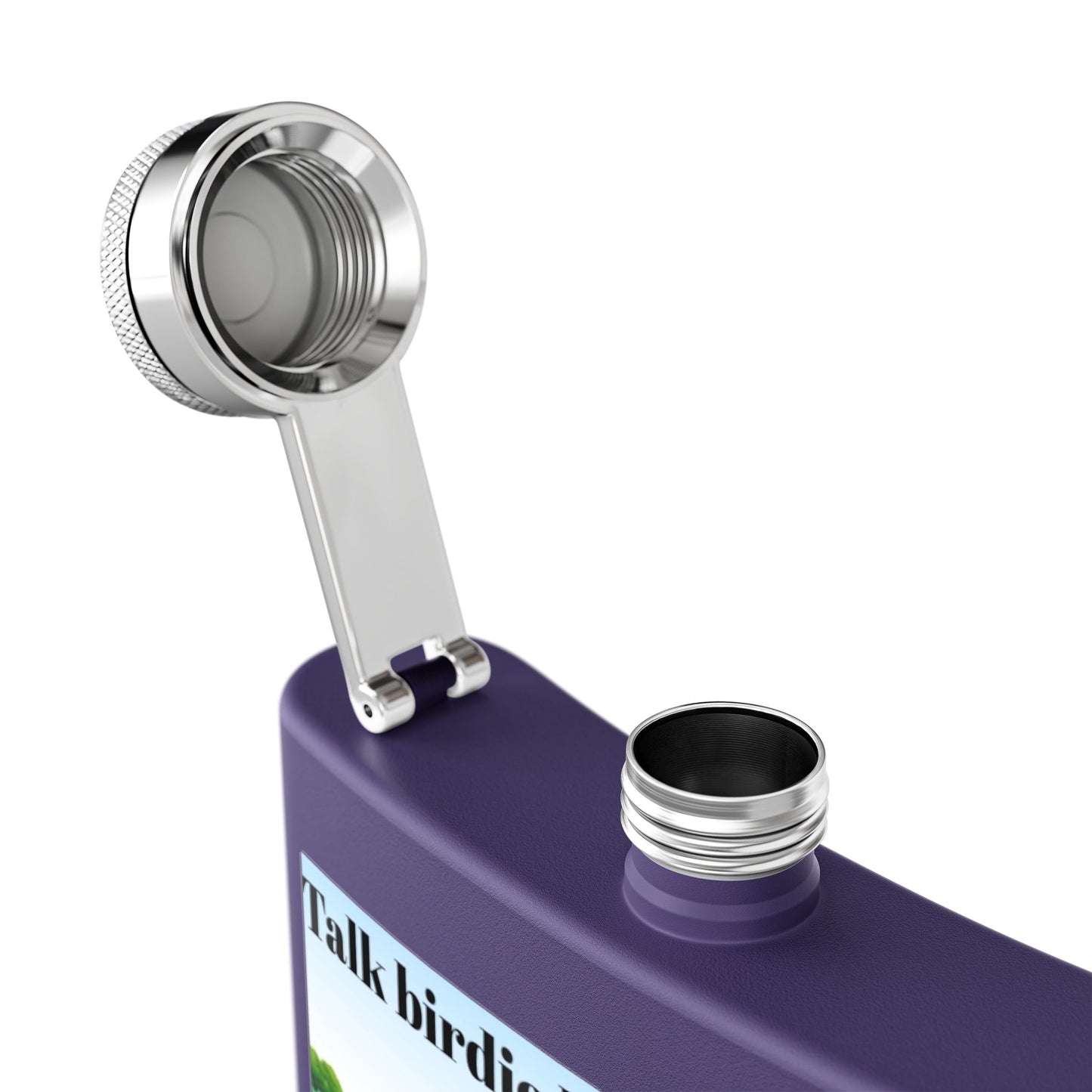 Talk Birdie to Me Sleek Stainless Steel Flask