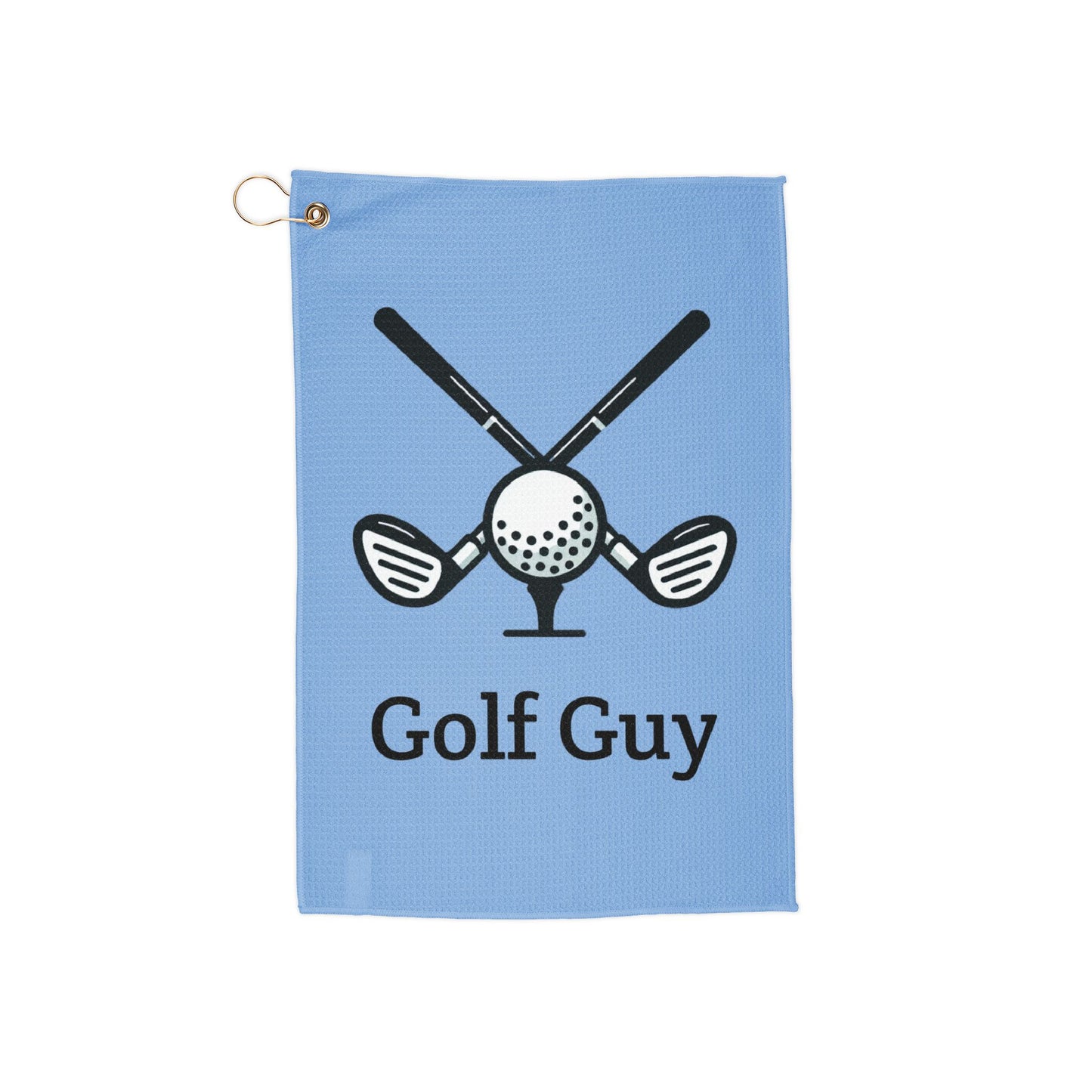 blue golf guy Golf Towels