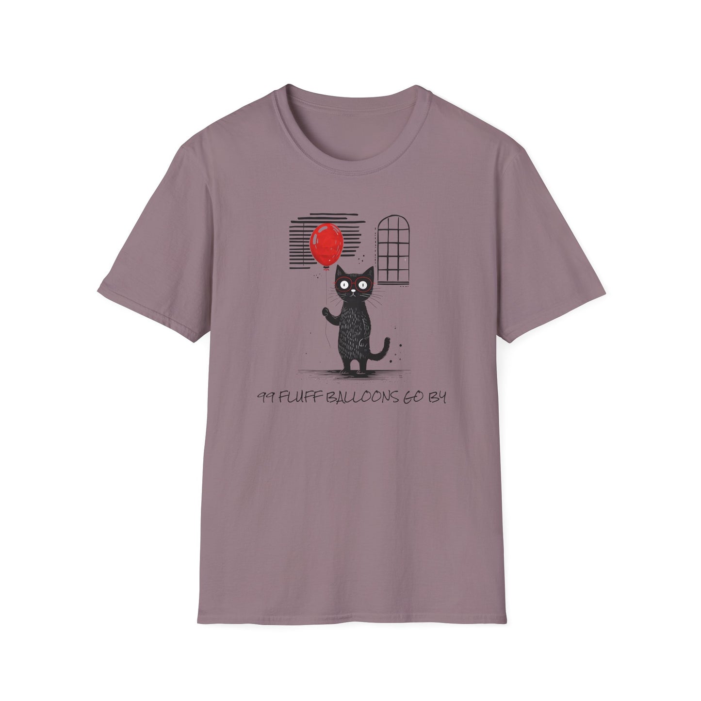 99 Fluff Balloons Go By - Unisex Softstyle T-Shirt