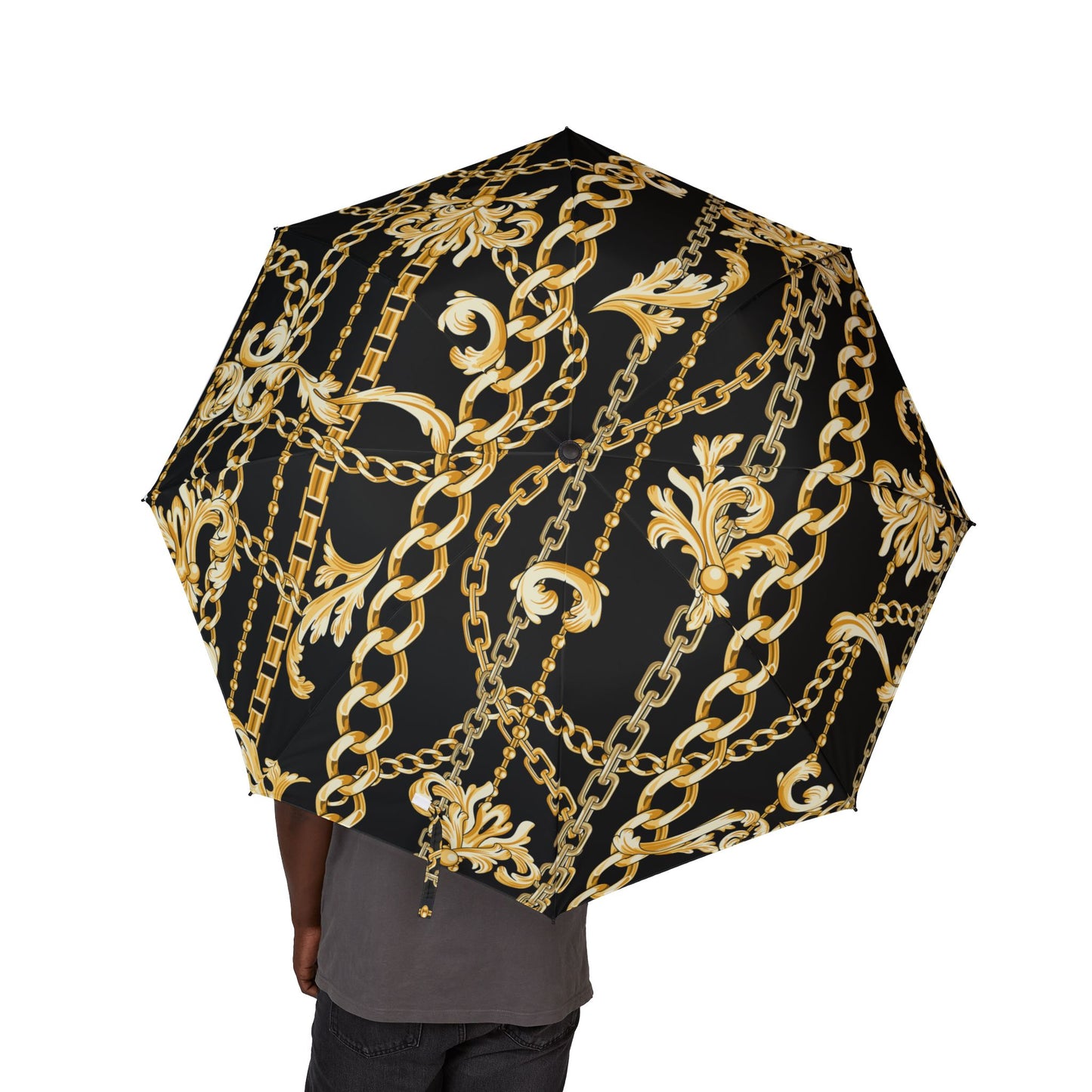 antique baroque Umbrella - Semi-Automatic Foldable Design