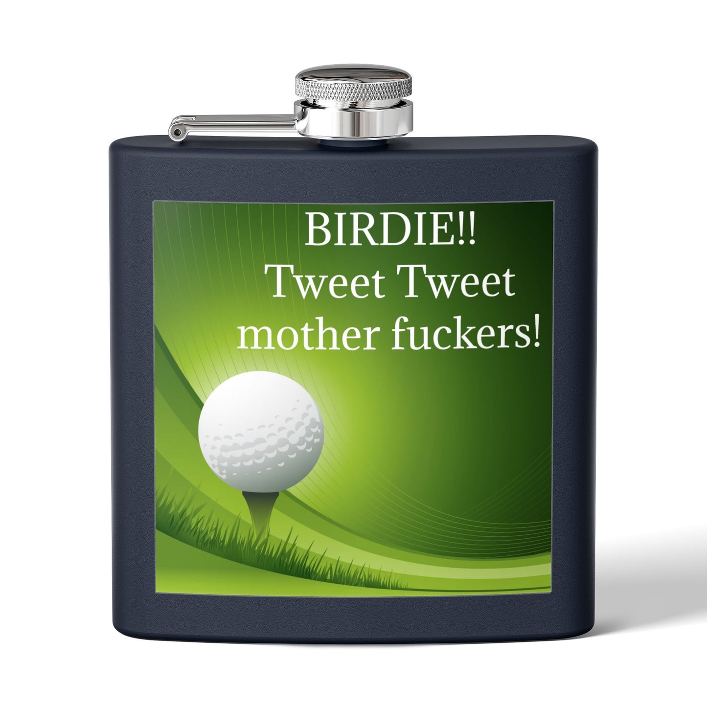 Birdie Tweet Tweet Sleek Stainless Steel Flask