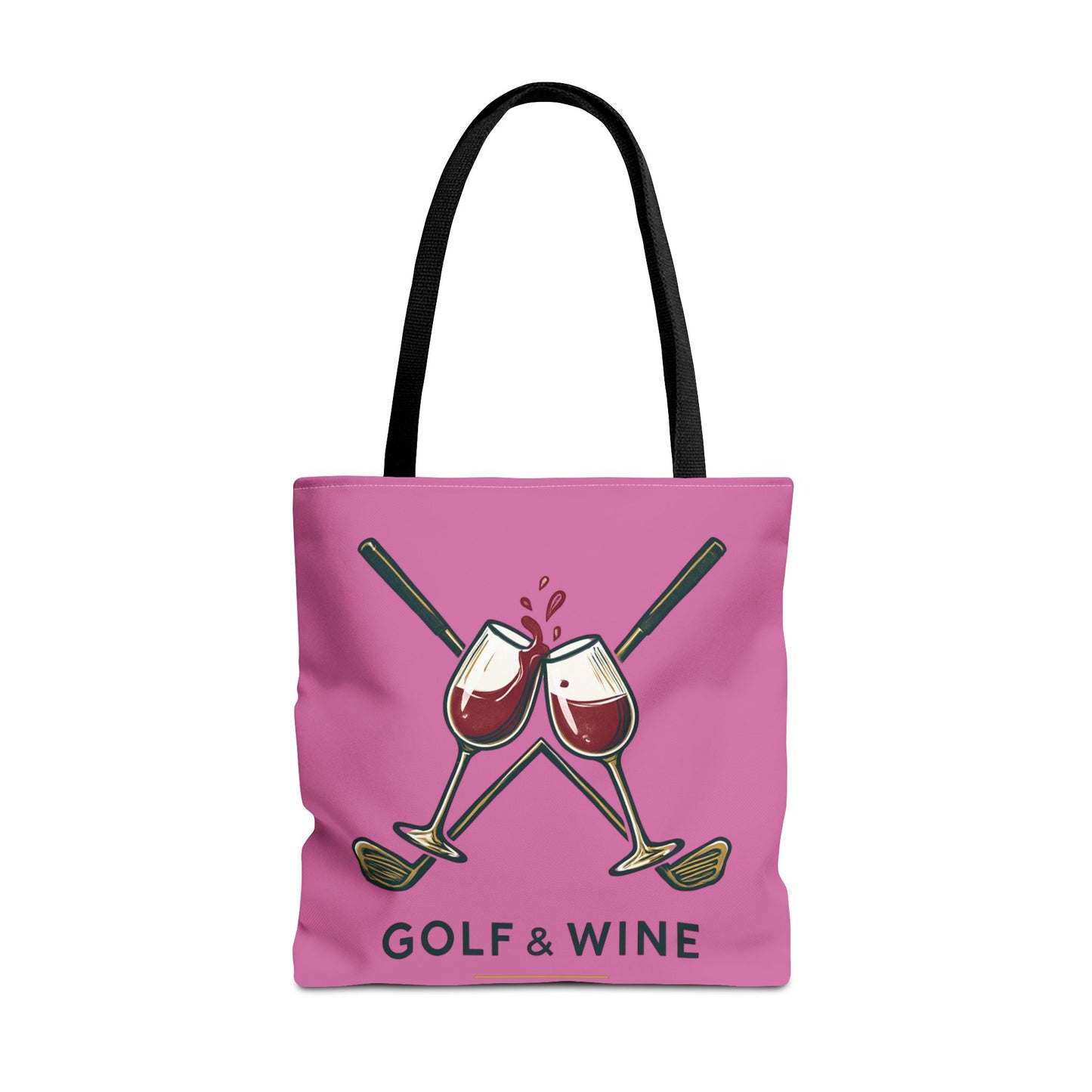 Golf and Wine Tote Bag
