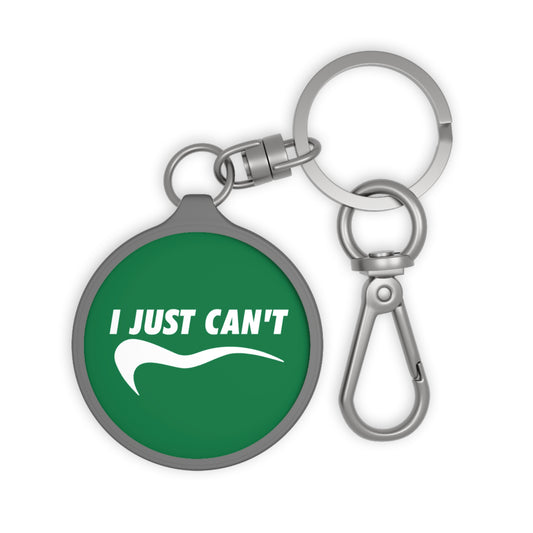 Green I Just Can't Keyring Tag