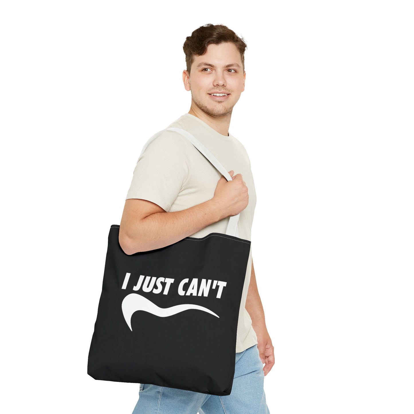 Black I just can't Tote Bag