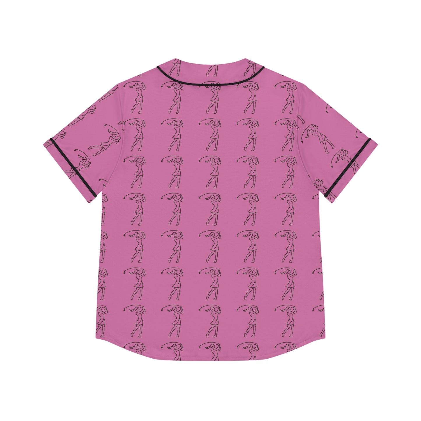 Golf Gal silhouette/outline baseball jersey