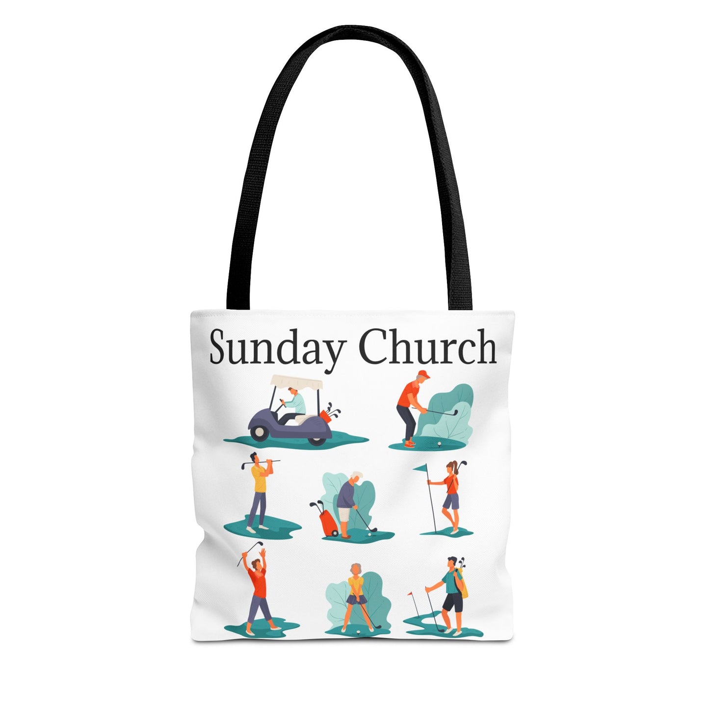 Sunday Church Golf Tote Bag