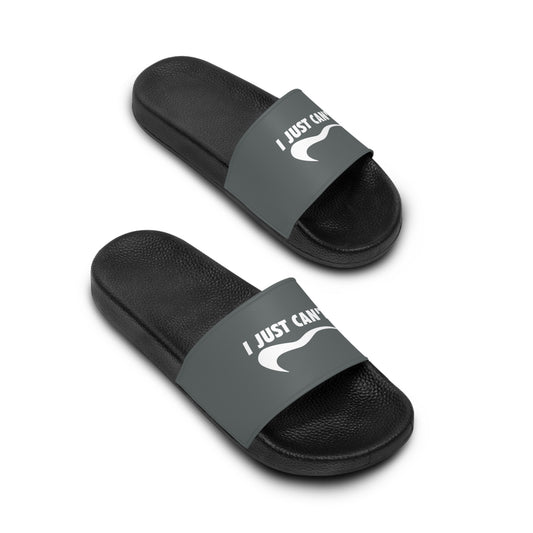 Grey I Just Can't Men's Slide Sandals