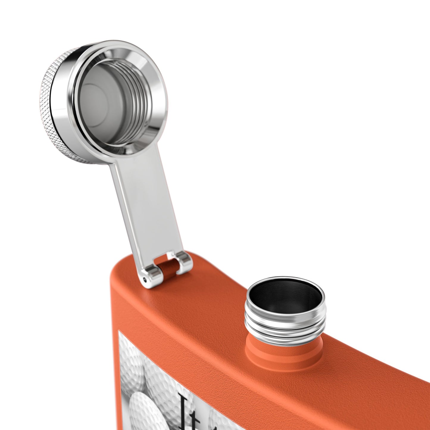 A Lot of Balls Sleek Stainless Steel Flask