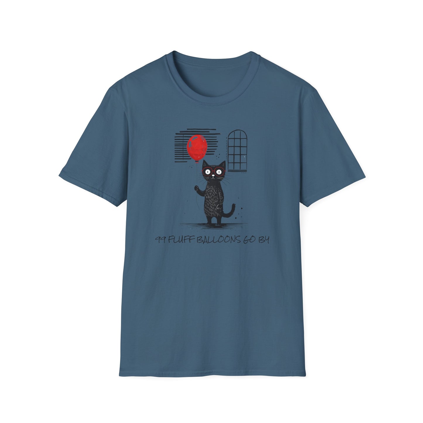 99 Fluff Balloons Go By - Unisex Softstyle T-Shirt