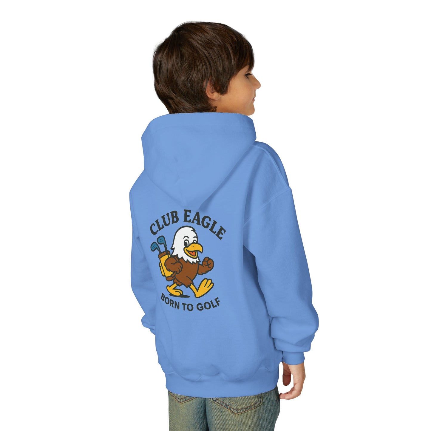 Club Eagle Born To Golf Youth Hoodie