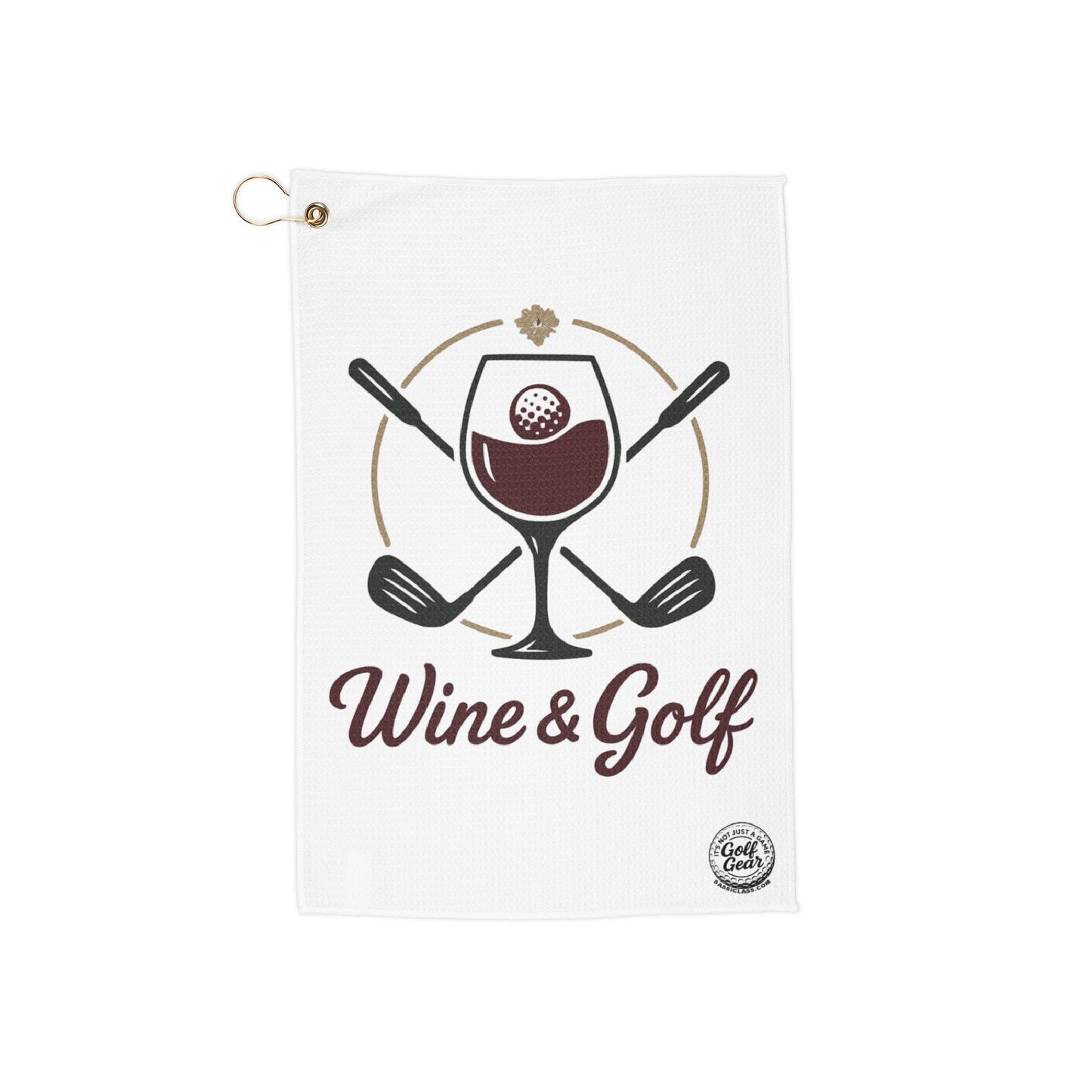 Golf and Wine Golf Towel