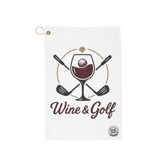 Golf and Wine Golf Towel