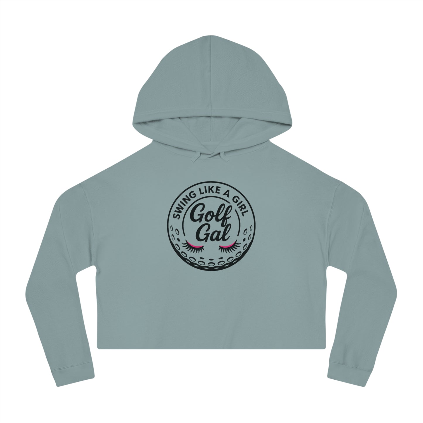 Golf Gal Swing Like a Girl Women's Cropped Sweatshirt