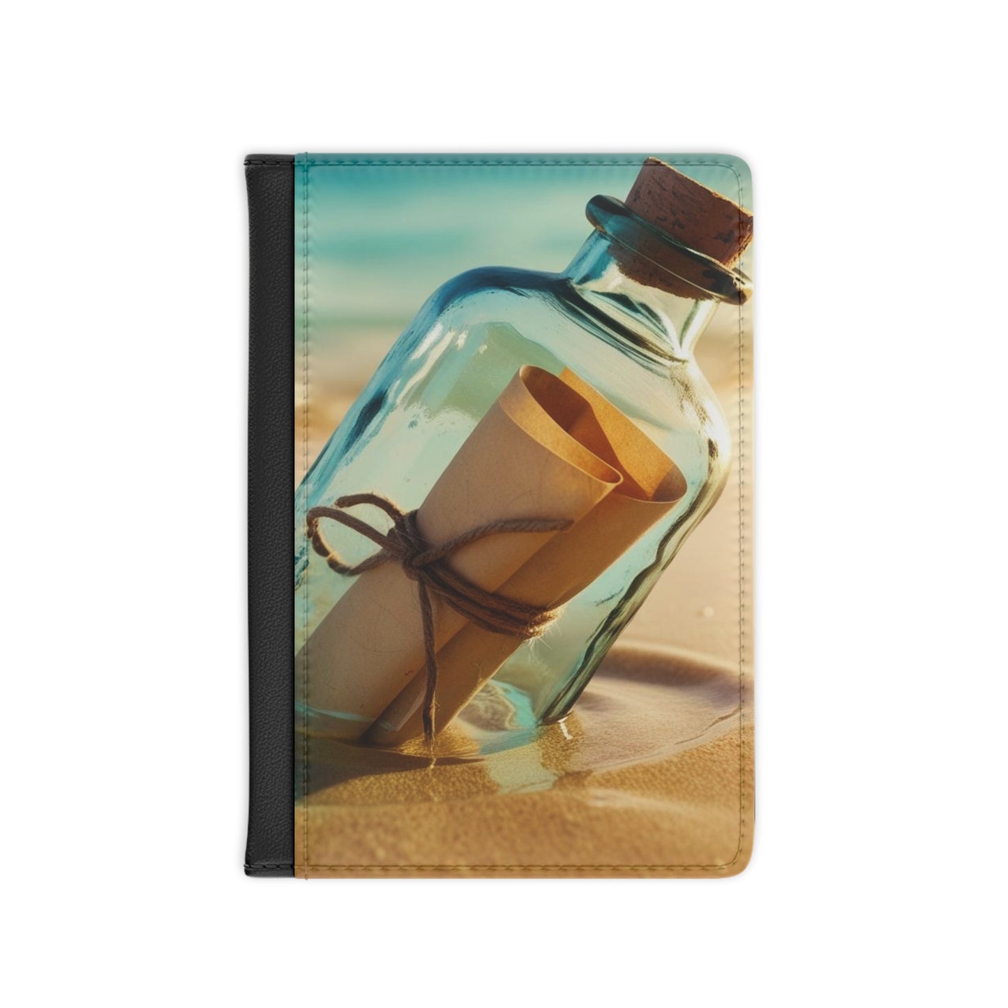 message in a bottle Passport Cover
