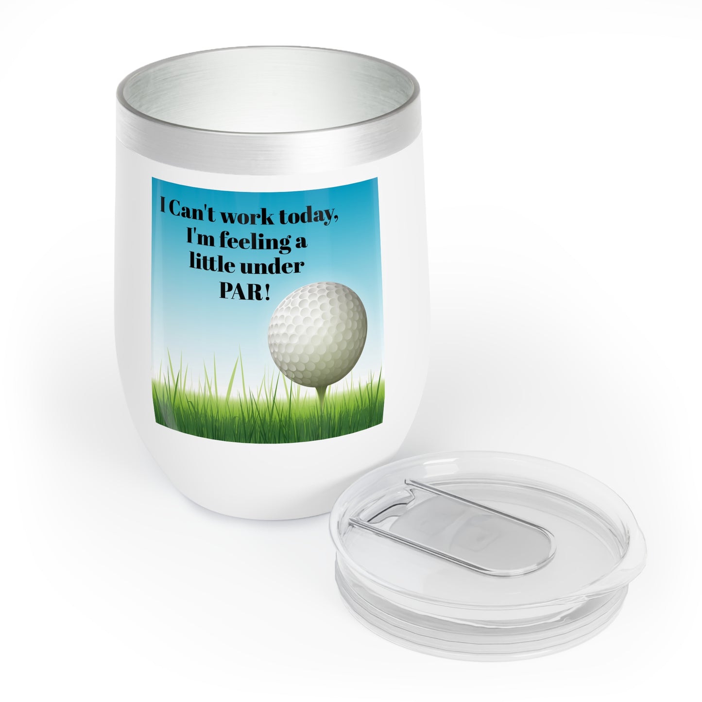 feeling under par Wine Tumbler