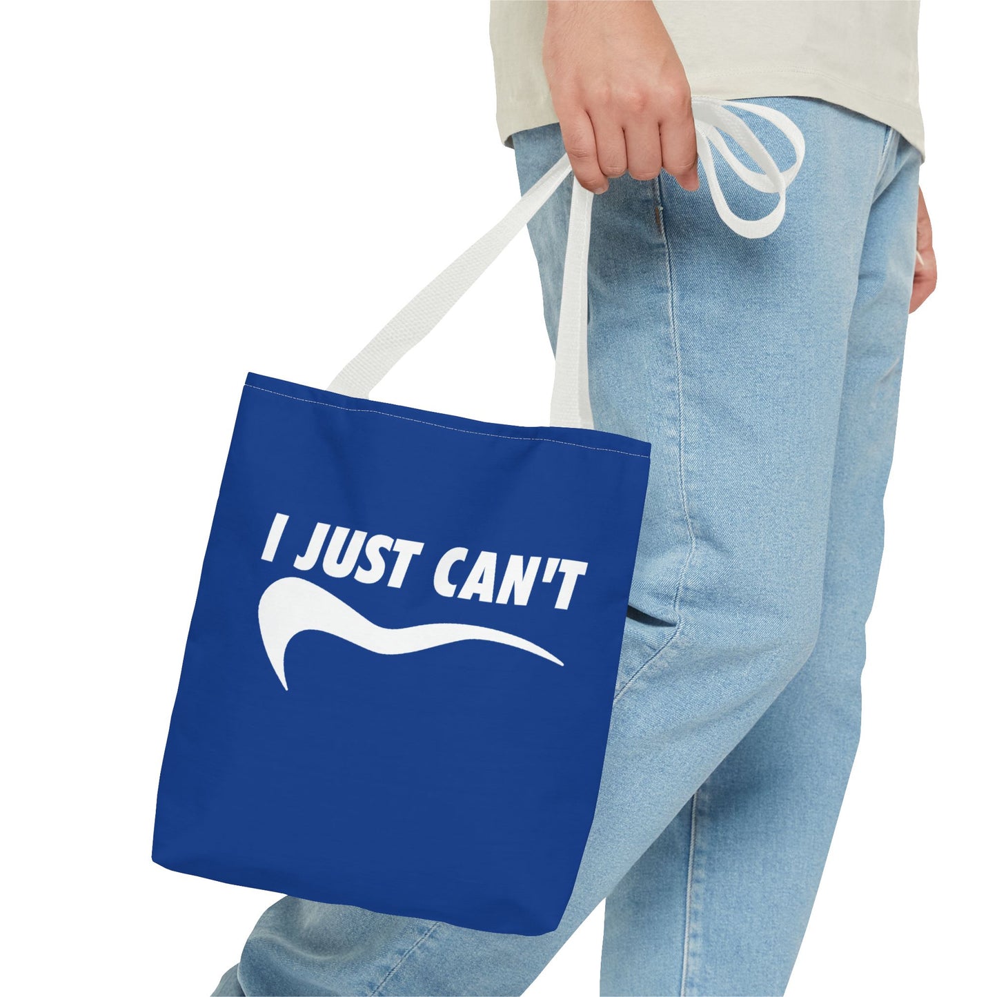Blue I just can't Tote Bag