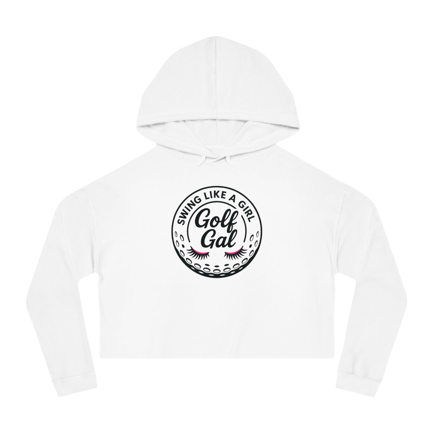 Golf Gal Swing Like a Girl Women's Cropped Sweatshirt
