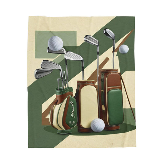 retro golf Velveteen Plush Blanket