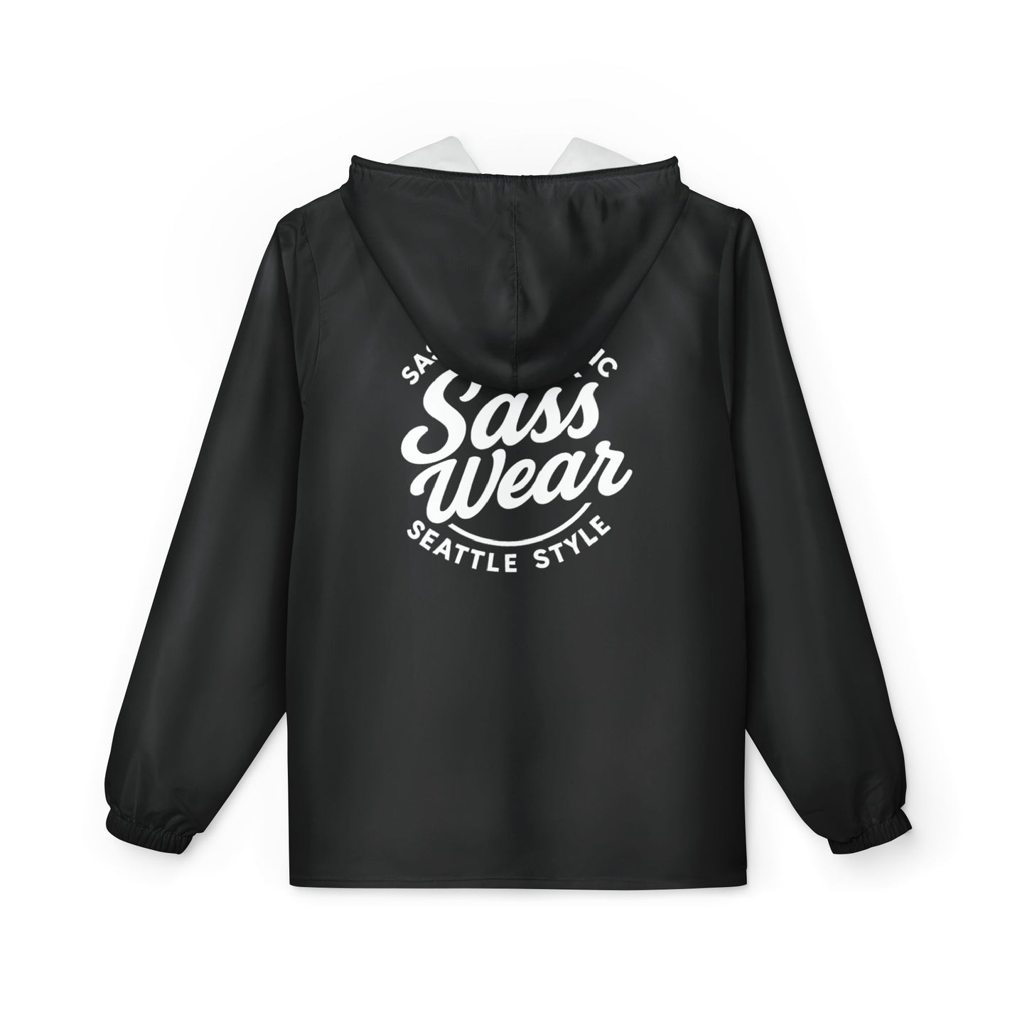 Sass Wear Black Windbreaker Jacket