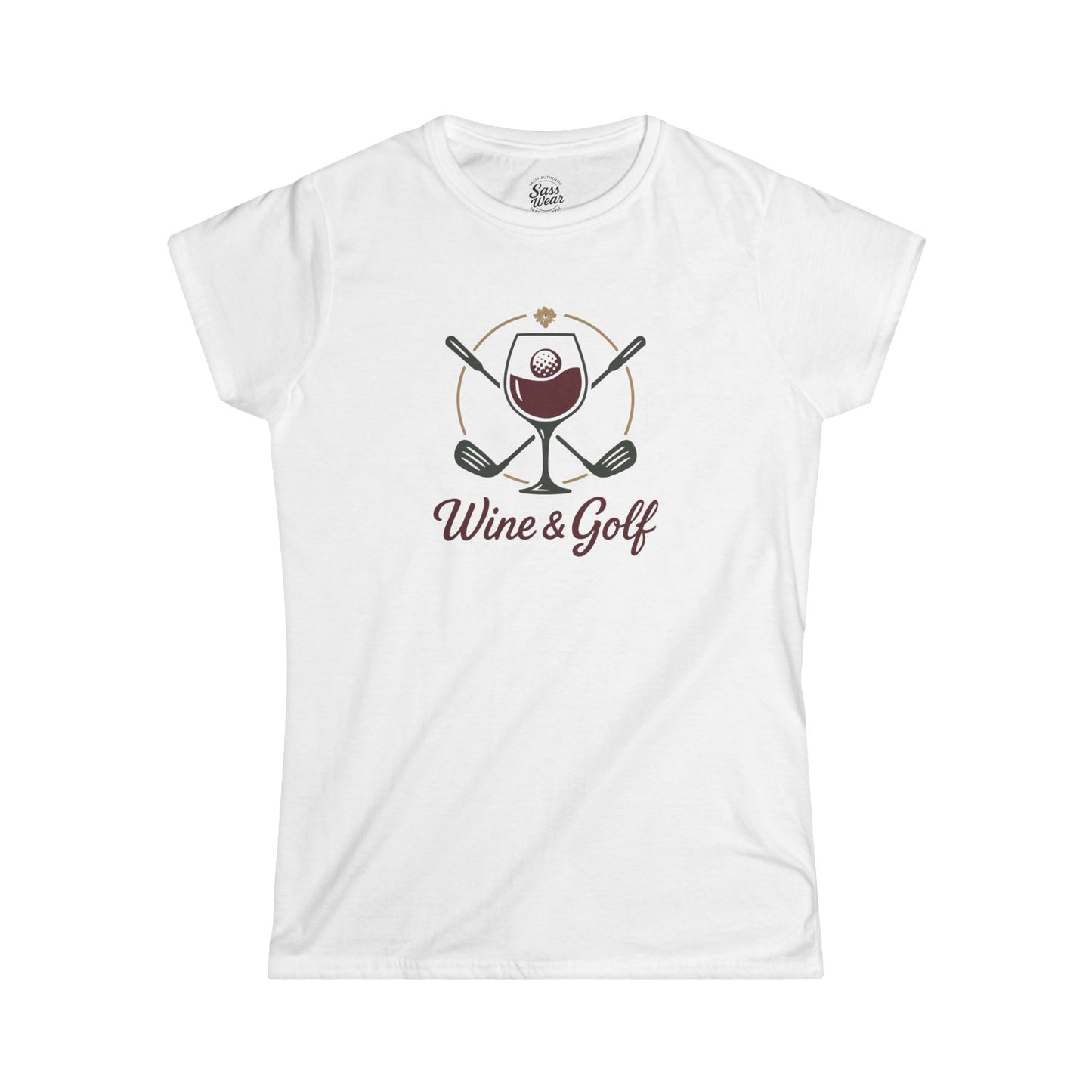 Wine and Golf Women's Softstyle Tee