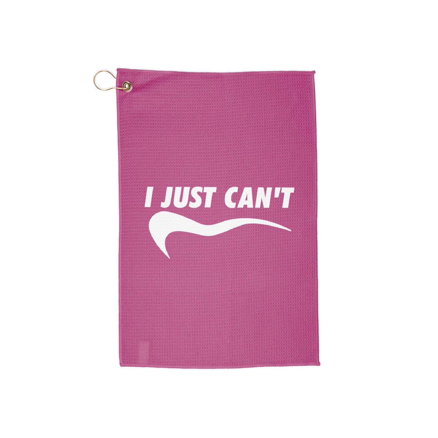 Fushia I just can't Golf Towel