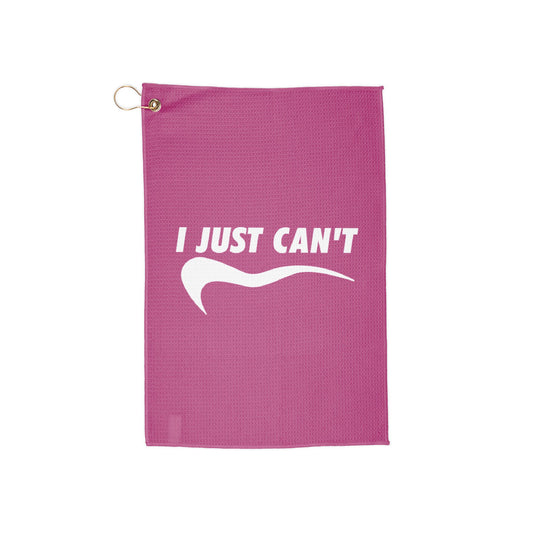 Fushia I just can't Golf Towel