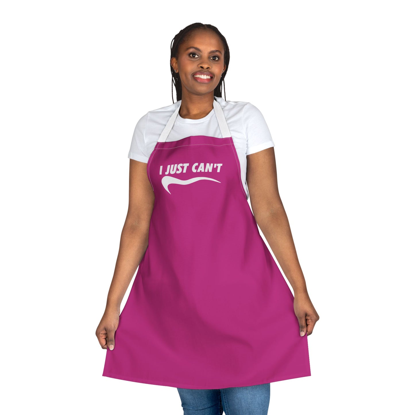 hot pink  I just Can't  Apron