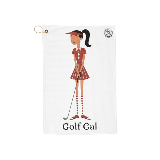 Golf gal Golf Towel Ruby