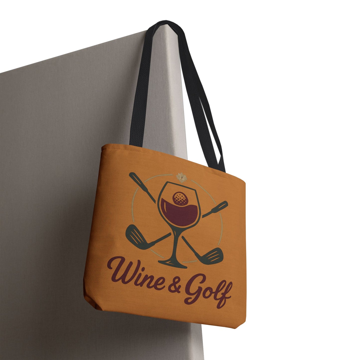 Wine and Golf Tote Bag