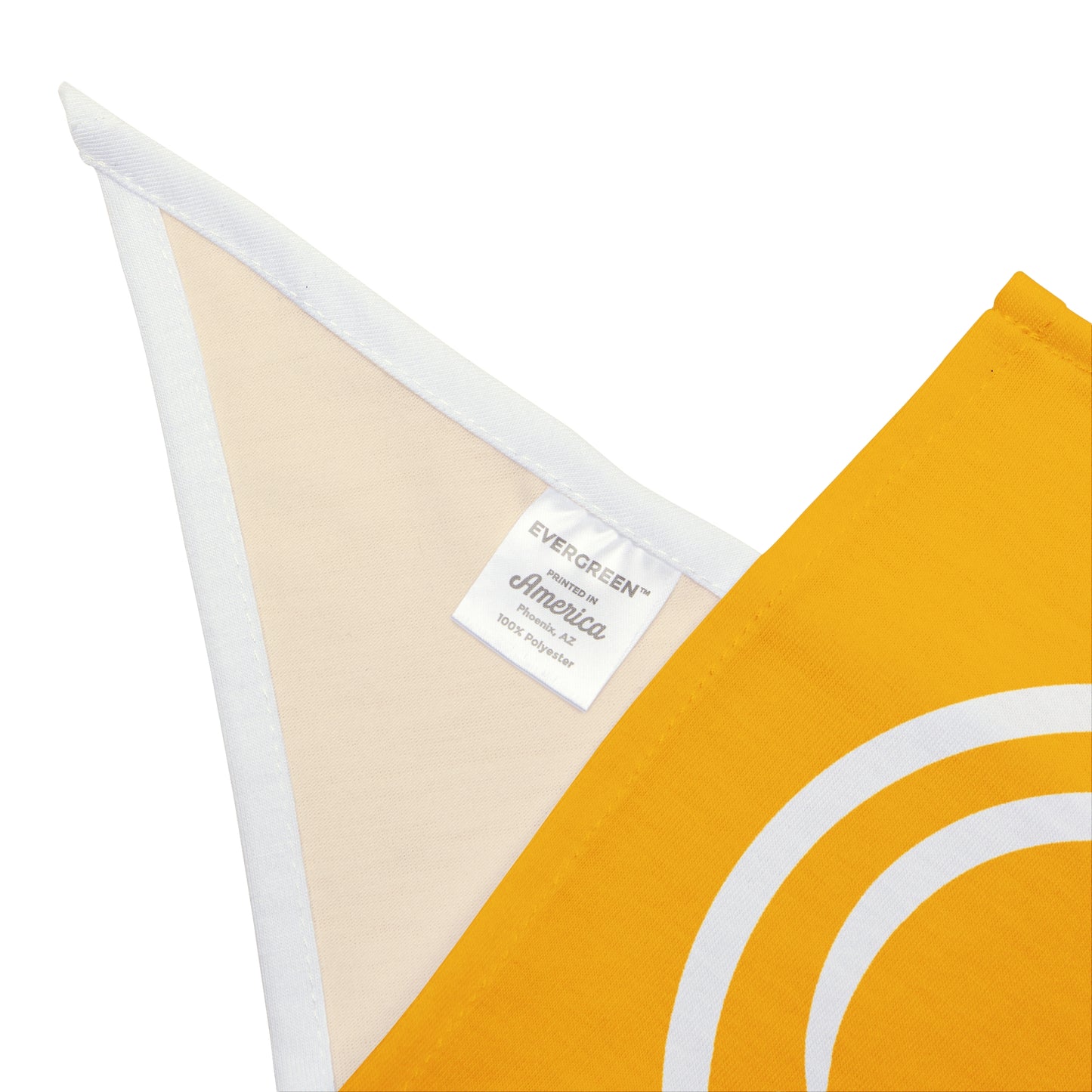 yellow with white smiley face Pet Bandana