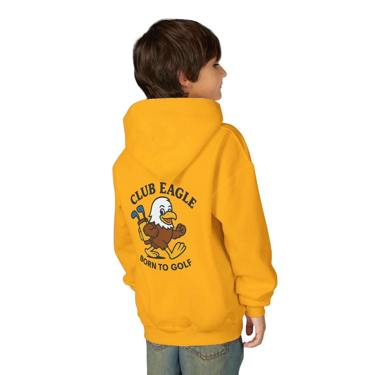 Club Eagle Born To Golf Youth Hoodie