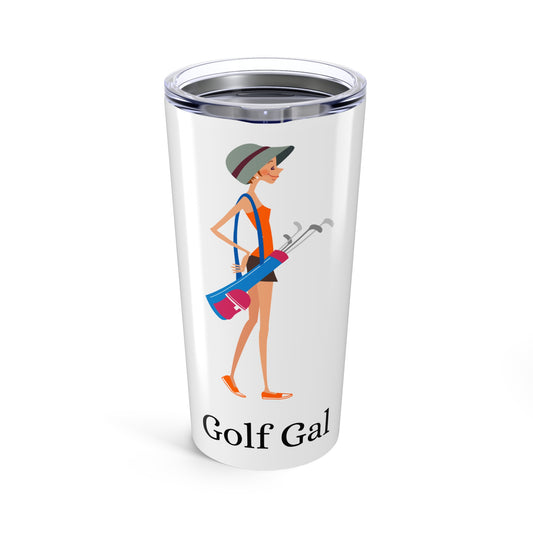 Golf Gal Tumbler 20oz Poppy