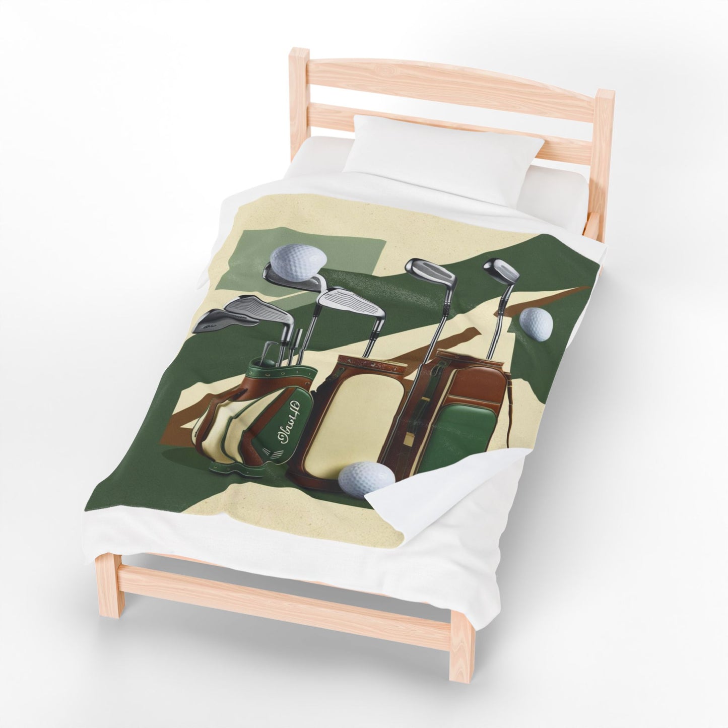 retro golf Velveteen Plush Blanket