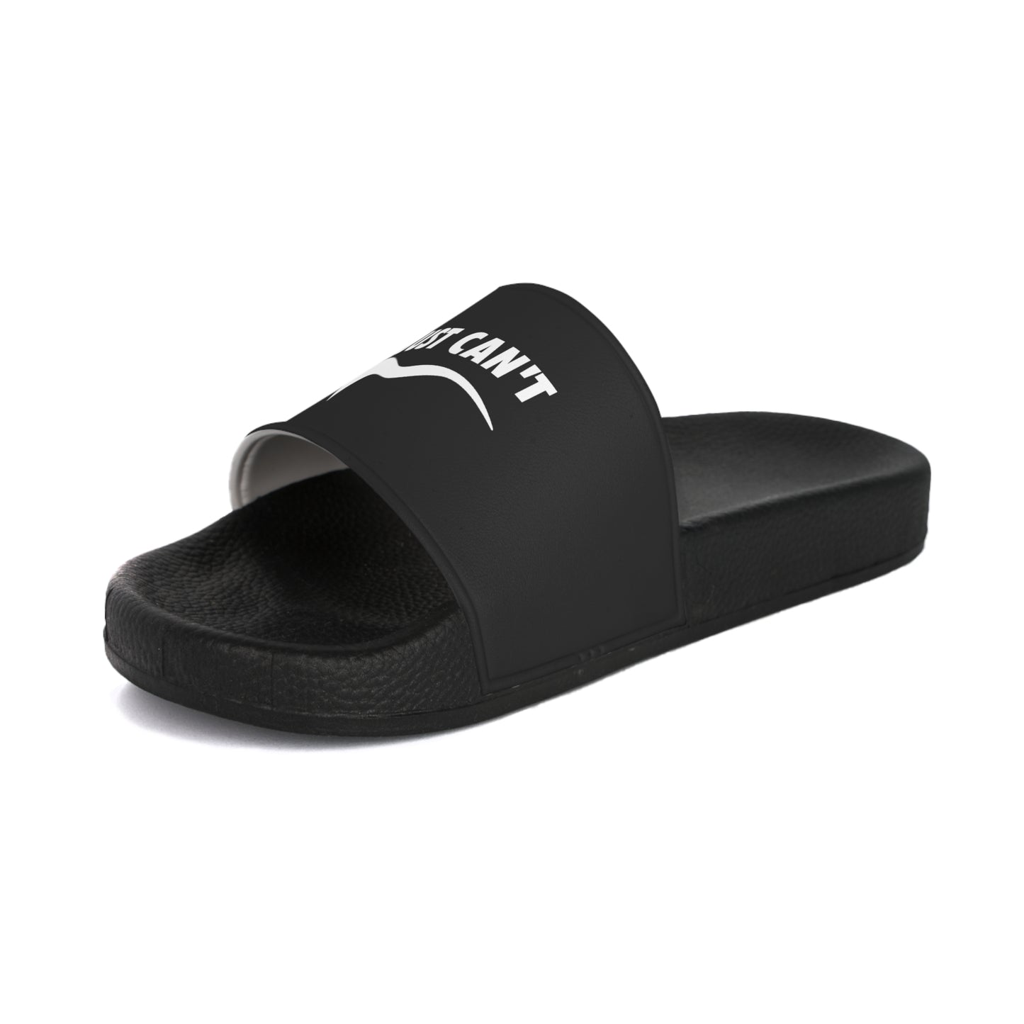 Black I Just Can't Men's Slide Sandals