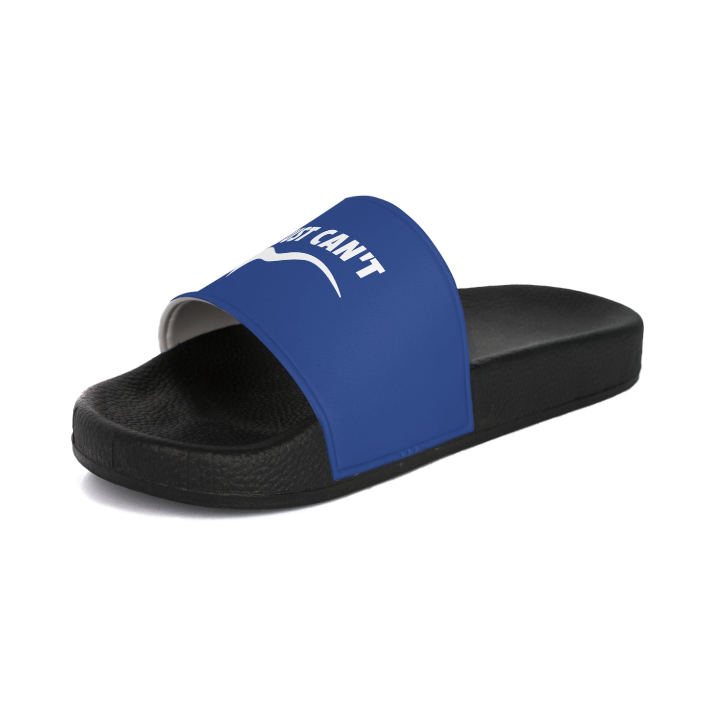 Blue I Just Can't Men's Slide Sandals