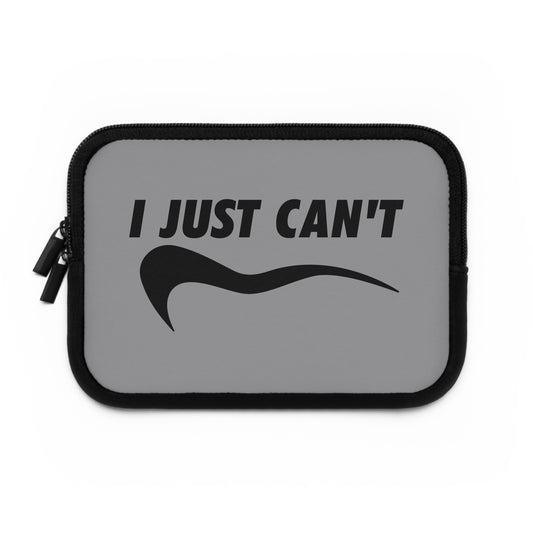 Charcoal gray with black i just can't Laptop Sleeve