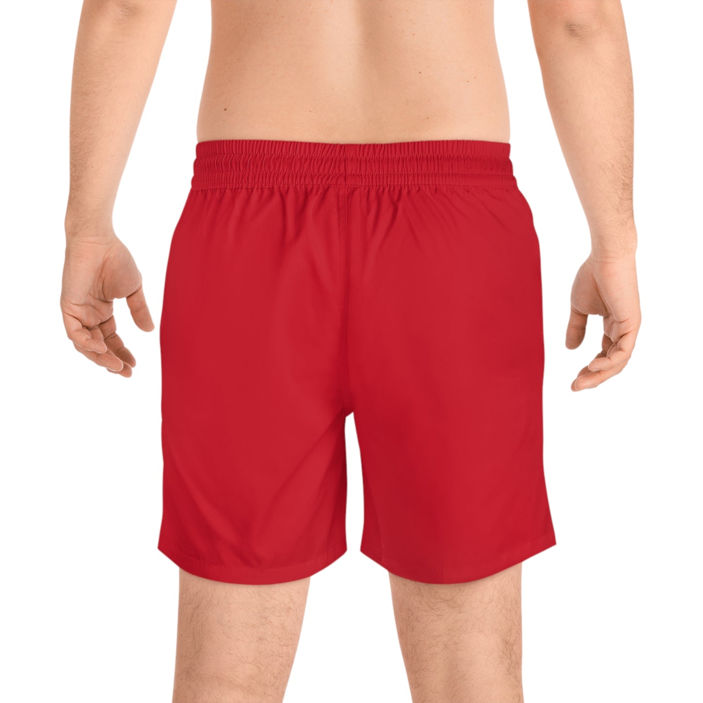 red I just can't Men's Mid-Length Swim Shorts