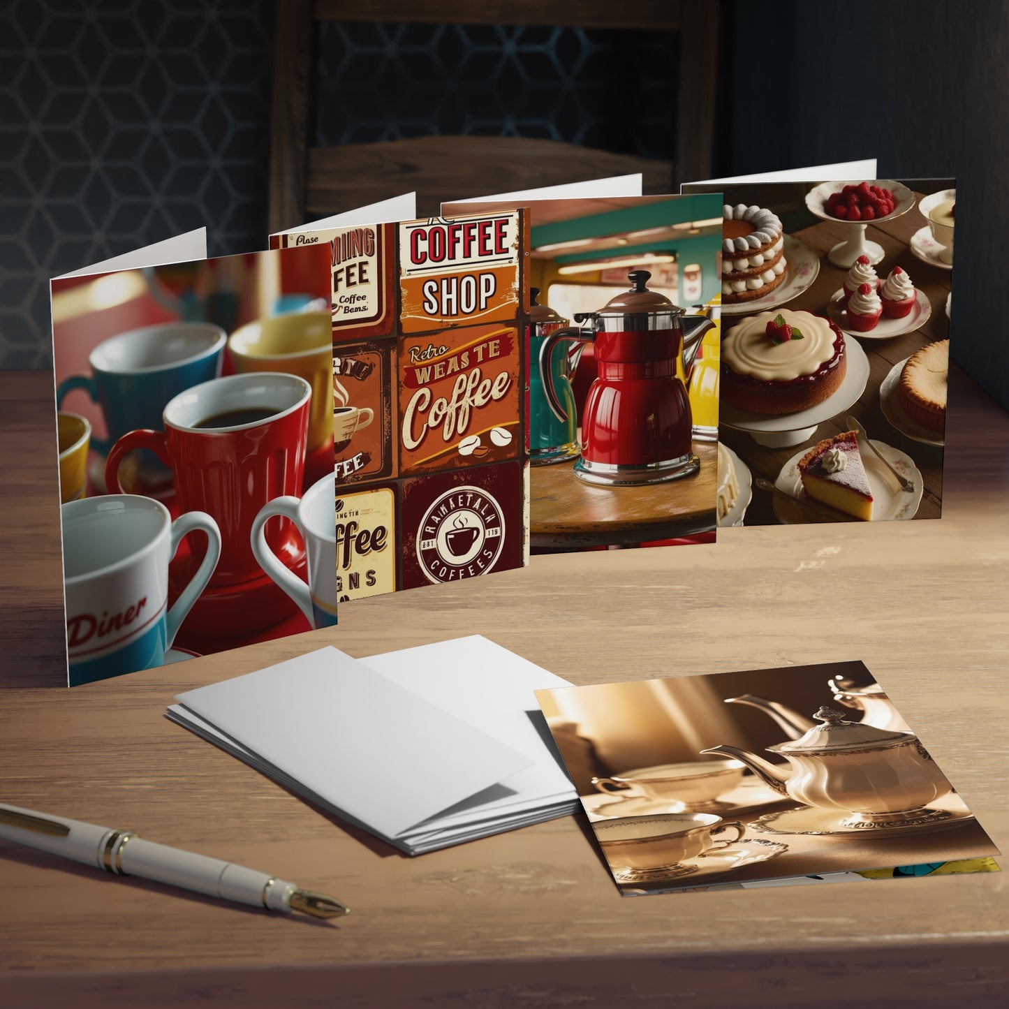 coffee and tea Greeting Cards (5-Pack)